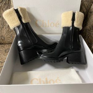 Chloè Betty Ankle Rain Boot Size 6 (EUR 37)